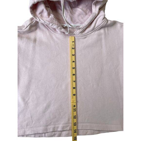 Tavi Noir Semi Cropped Blush Pink Hoodie Athleisure Loungewear Sporty Chic Small - Picture 6 of 10